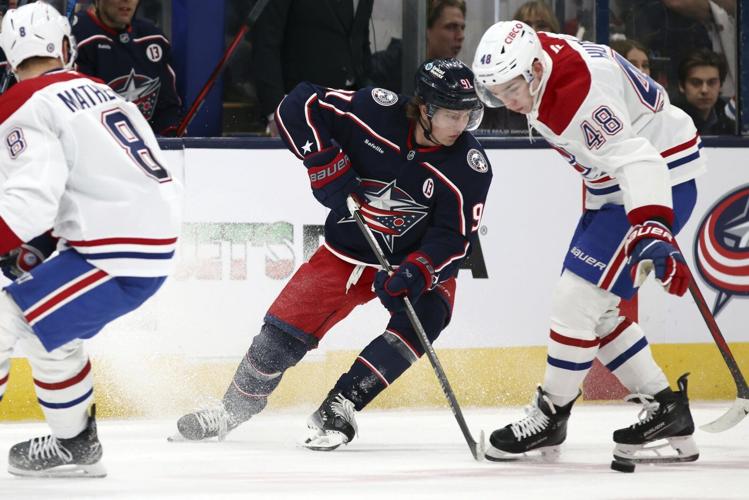 Marchenko’s late goal lifts Blue Jackets past Canadiens 5-4