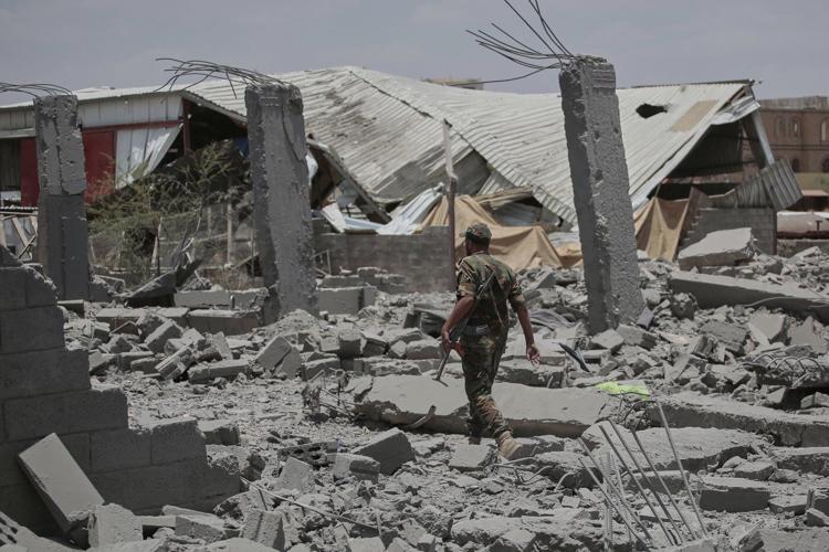 US strikes kill 8 in Yemen's capital, Houthi rebels say, as America says over 800 strikes conducted