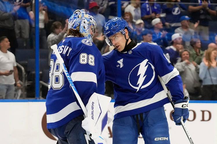 Andrei Vasilevskiy stops 32 shots, Lightning beat Flames 5-1 for 5th straight victory