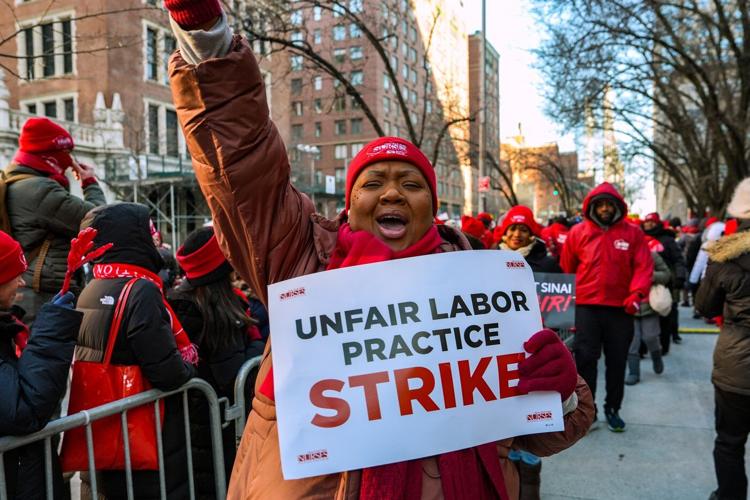 NYC Mayor Zohran Mamdani and US Sen. Bernie Sanders rally with nurses on ninth day of strike