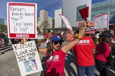 Kaiser mental health workers go on strike in Southern California over staffing, workloads