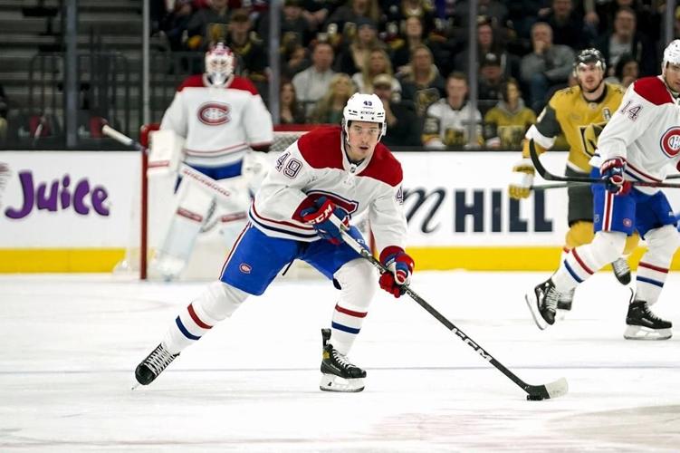 Barbashev scores 2, Golden Knights beat Canadiens 4-3