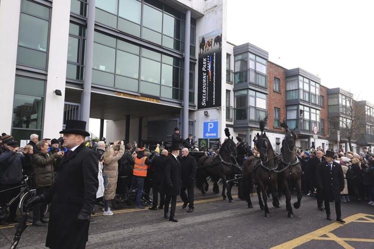 Crowds line Dublin streets for funeral procession of The Pogues singer Shane MacGowan