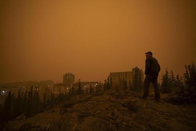 Les résidants de Yellowknife n'ont pas pu fêter leur retour à cause de la fumée