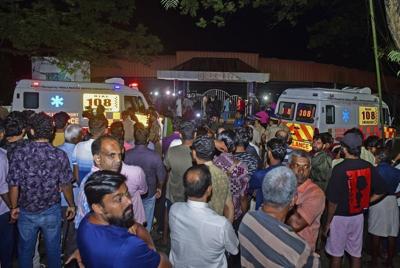 A stampede during a music festival in southern India university has killed at least 4 students