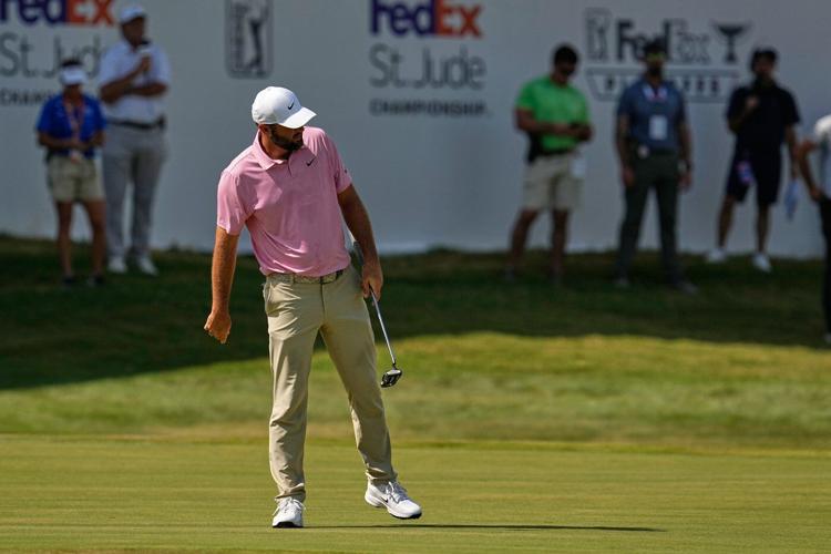 Scottie Scheffler shoots 61, grabs 3-shot lead in Memphis playoff opener