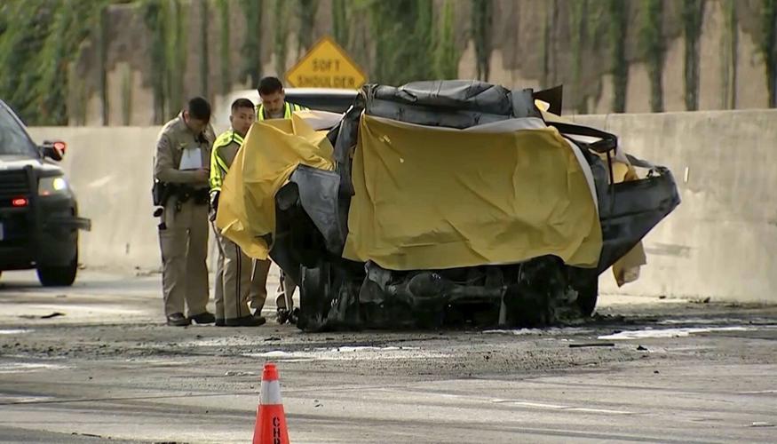 1 killed, 32 injured in collision of bus and SUV on Los Angeles area freeway