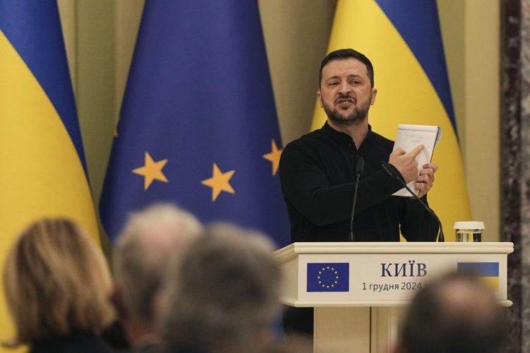 German Chancellor Olaf Scholz is in Ukraine for his first visit in 2 1/2 years