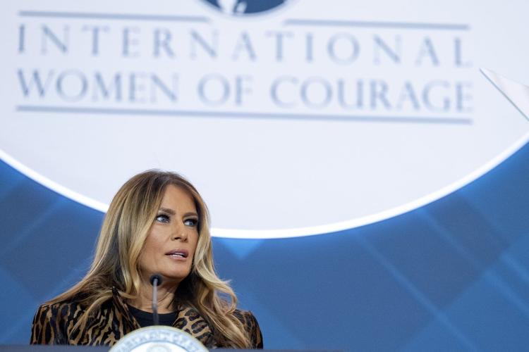 Melania Trump says courage is 'based in love' as she honors women from around the world for bravery