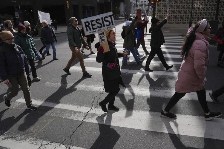 Thousands protest Trump administration policies in cities across the US