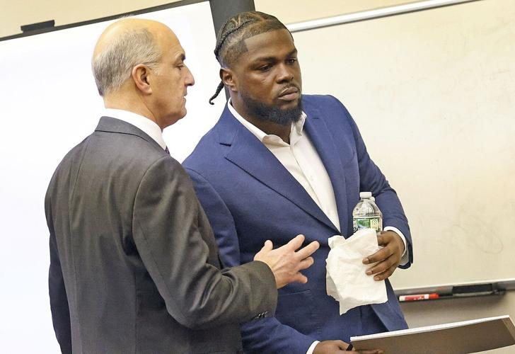 Patriots safety Jabrill Peppers testifies that he didn't choke or shove his accuser