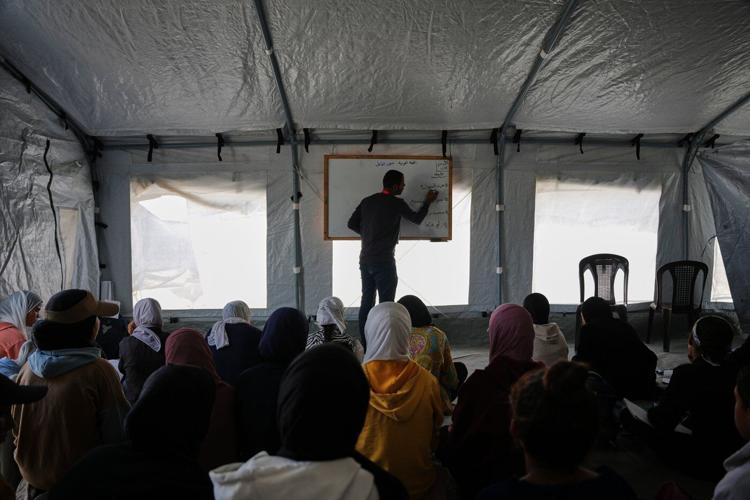 Most of Gaza's schools are destroyed and hundreds of thousands of children cannot go back to class
