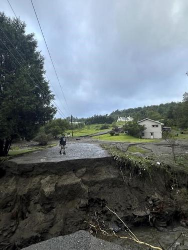 Heavy rain in northern Vermont leads to washed out roads, damaged homes and rescues