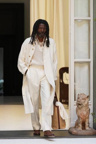 Lewis Hamilton and Colman Domingo lead a star-studded front row at Ralph Lauren's Milan show