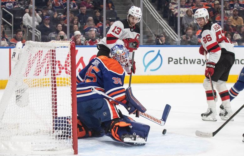 Devils lean on Glass, Gritsyuk to edge the Oilers 2-1