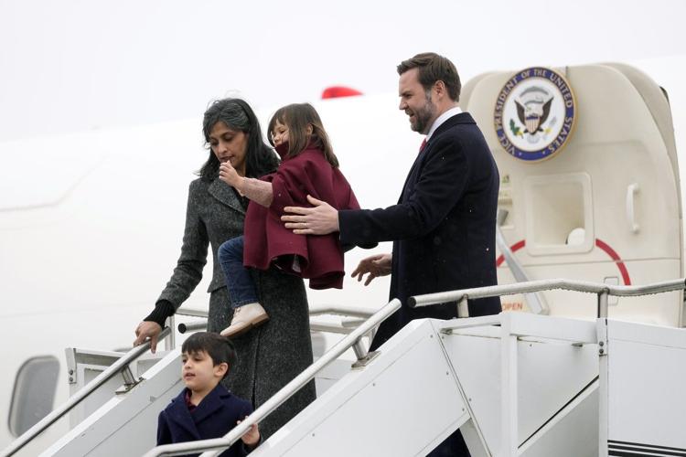 VP Vance visits the Dachau concentration camp memorial ahead of his meeting with Zelenskyy