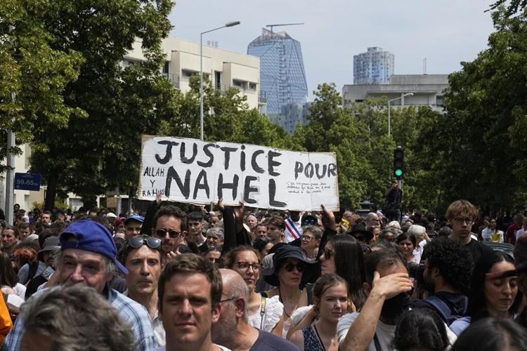 Fiery protests grip France for 3rd night over deadly police shooting of a teenager