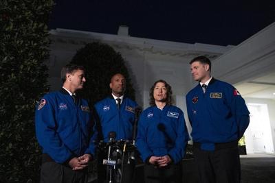 Biden hosts four NASA astronauts, the first crew aiming to fly around the moon in a half-century