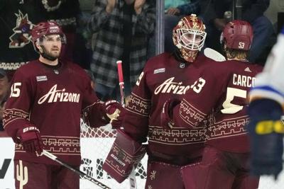 NHL roundup: Carcone, Kerfoot help Coyotes beat Blues 4-1 for fourth win in a row