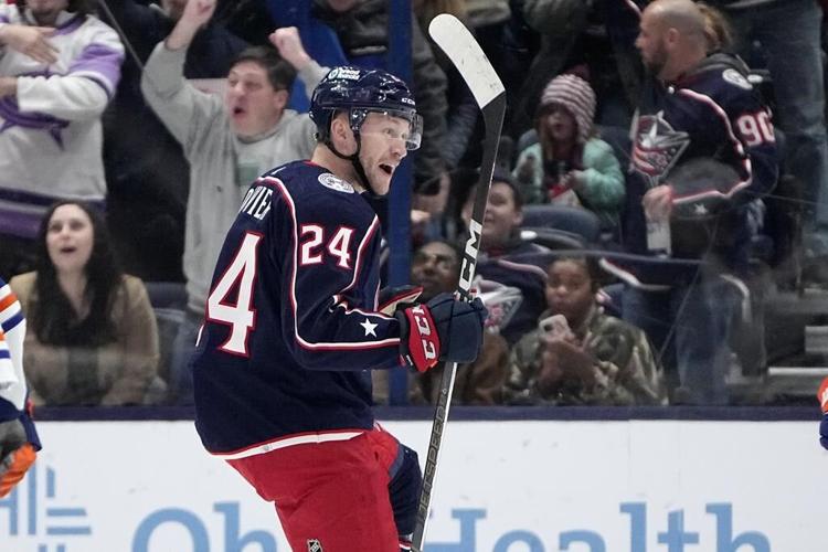 Blue Jackets beat Oilers 4-2 as McDavid gets 100th point of season for Edmonton