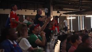 World Cup fans without tickets get to watch the semifinal from the tribunes thanks to a virtual reality experience