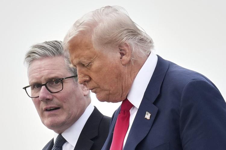 The Latest: Trump calls for more Gaza aid during meeting with UK's prime minister