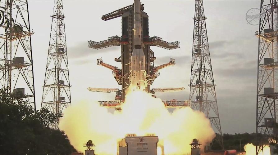 Radar satellite launched by India and NASA will track miniscule changes to Earth's land and ice