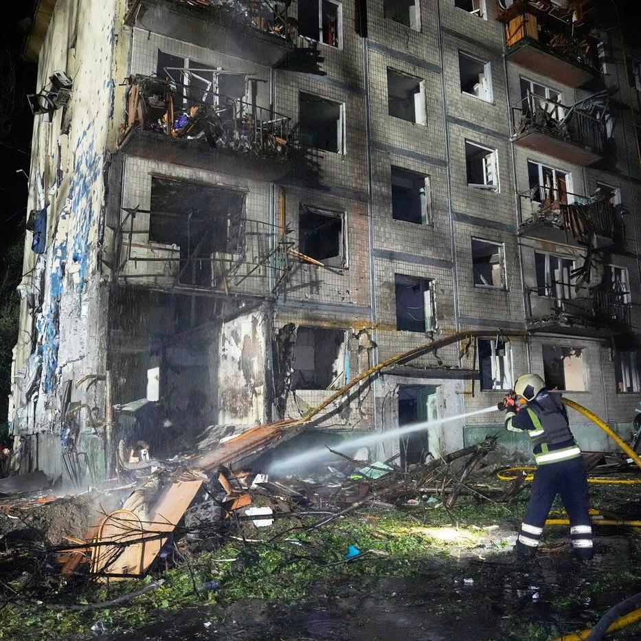 Russia hits Ukrainian capital with ballistic missiles and drones, killing at least 9