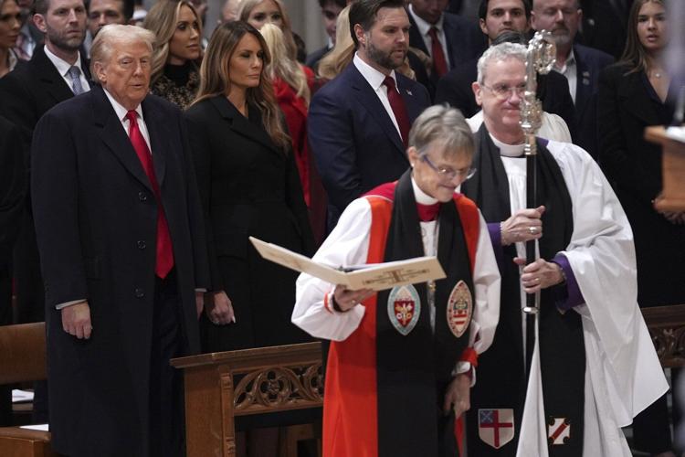 Episcopal bishop says she'll continue to pray for Trump, who lashed out at her over viral sermon