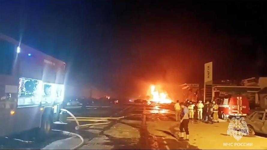Massive explosion at gas station in Russia's Dagestan kills 30, injures scores more