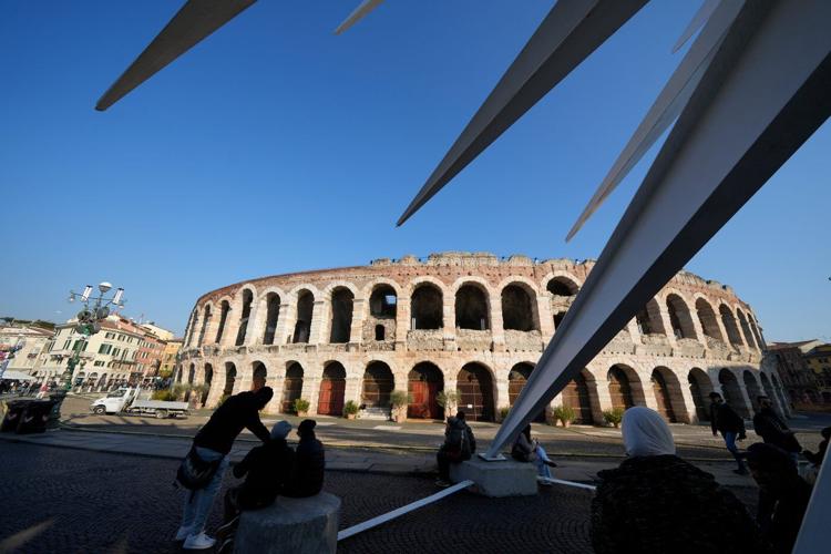 Verona's ancient Roman arena gets a modern facelift for the 2026 Winter Olympic Games