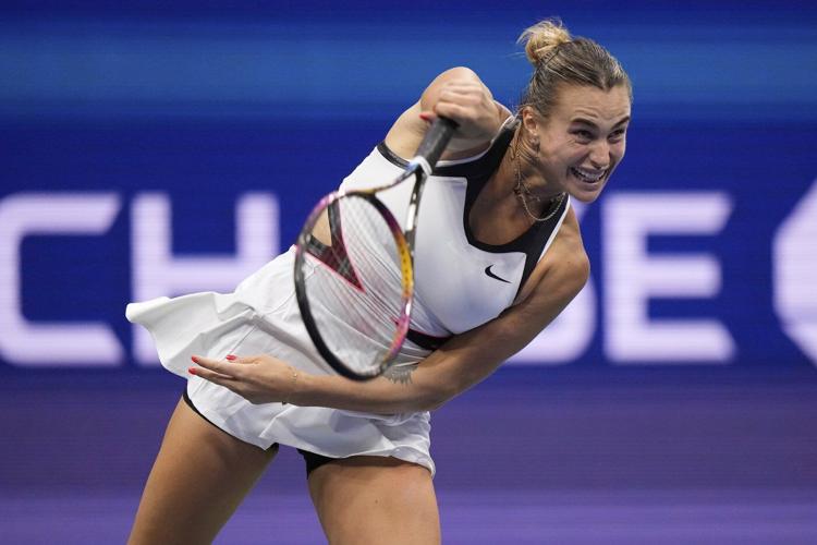 Aryna Sabalenka takes the first set 6-3 against Amanda Anisimova in the US Open women's final