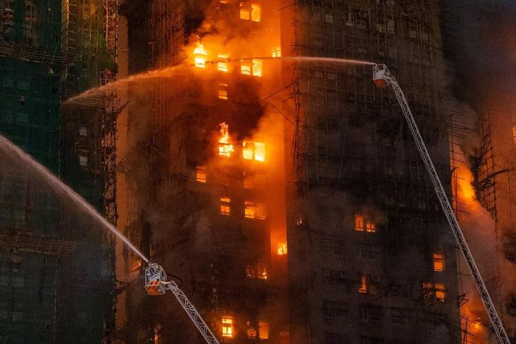 Photos from Hong Kong's deadliest fire in decades