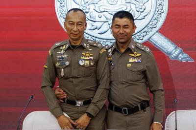 Thailand's national police chief is suspended amid concerns about a possible power struggle