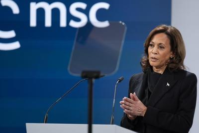 Harris repudiates Trump worldview and says the US won't back down on Ukraine's defense