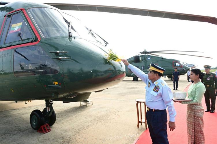 Myanmar military takes delivery of helicopters and aircraft from Russia and China