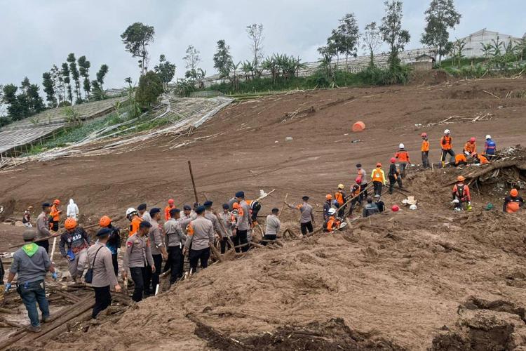 Rescuers recover more bodies from landslide in Indonesia, with 72 still missing