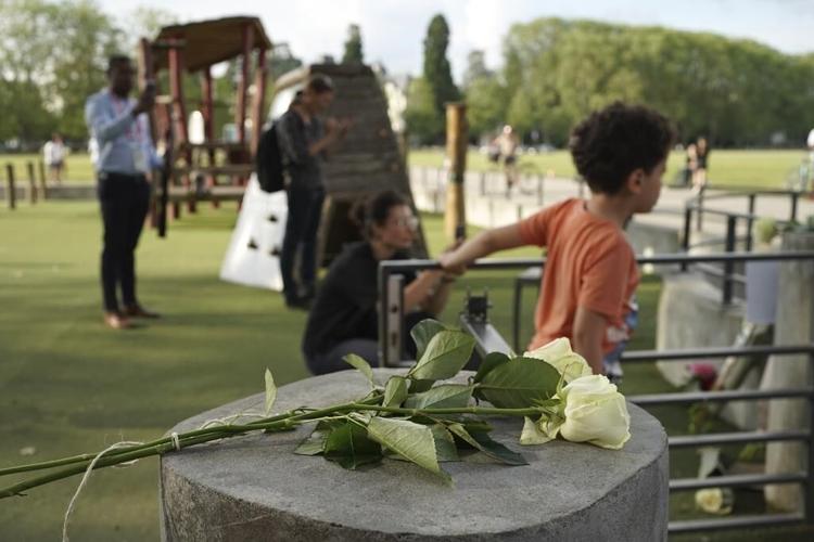 France hails 'hero with a rucksack' who intervened in knife attack on very young children