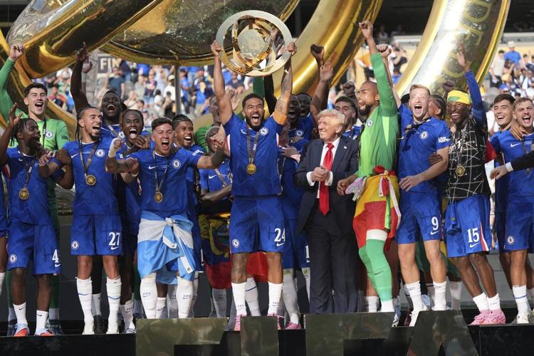 Photos of the Club World Cup final between Chelsea and Paris Saint-Germain
