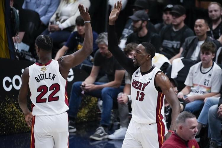 Heat roar back in the fourth quarter, beat Nuggets 111-108 to tie NBA Finals series