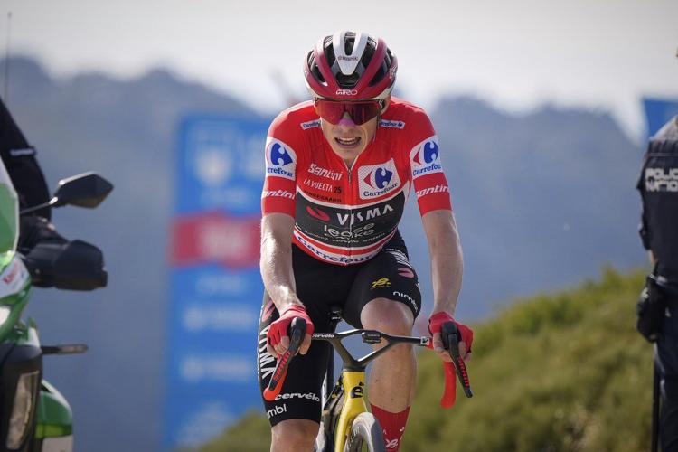 Final stage of Spanish Vuelta cycling race interrupted by pro-Palestinian protesters