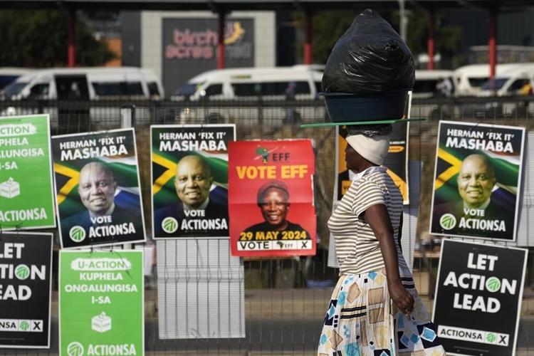 South Africa heading for 'coalition country' as partial election results have the ANC below 50%
