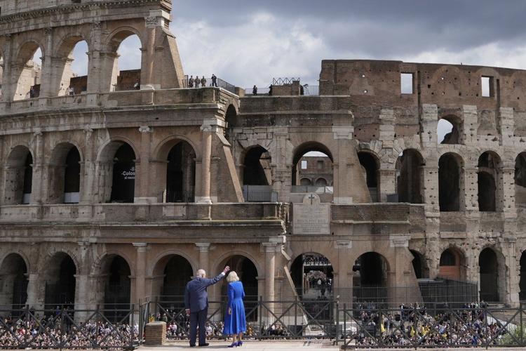 UK royals meet Italy's president and enjoy a special tour of Rome's Colosseum