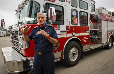 “We still put the wet stuff on the red stuff': Calgary fire chief marks milestone