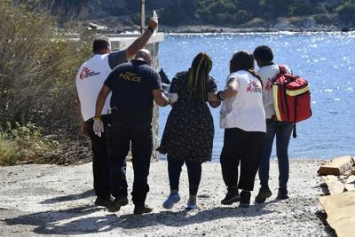 4 migrants died trying to reach an eastern Greek island in a small boat that sank