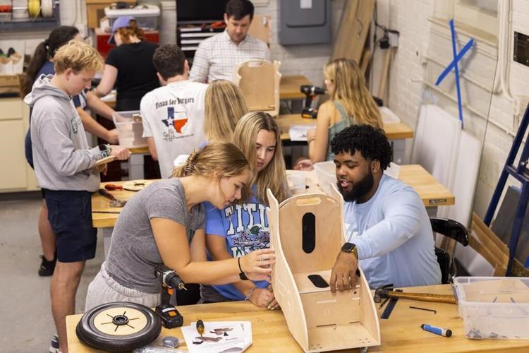 Custom made by Tulane students, mobility chairs help special needs toddlers get moving