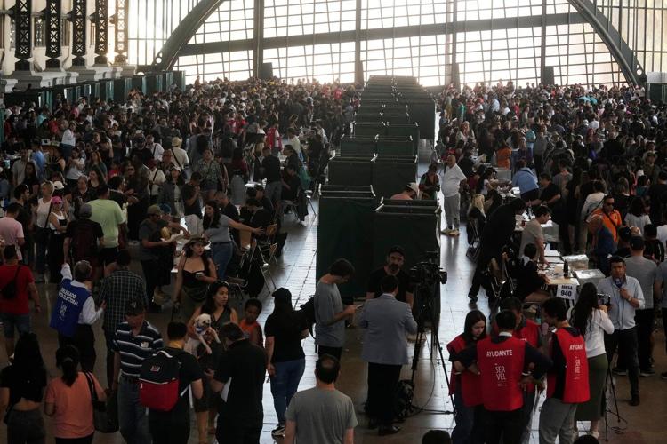 Photos from Chile's general elections