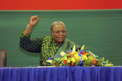 Netumbo Nandi-Ndaitwah is sworn in as Namibia's first female leader