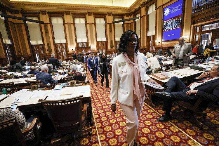 Georgia Democrats' frustration with anti-transgender bills boils over into a walkout