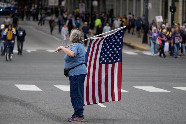 'No Kings' protests against Trump bring a street party vibe as GOP calls them 'hate America' rallies